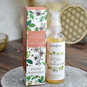 AURA Sprej BIELA ŠALVIA a KADIDLO 100ml- Očista, Ochrana, Navýšenie Vibrácií, Upokojenie ducha