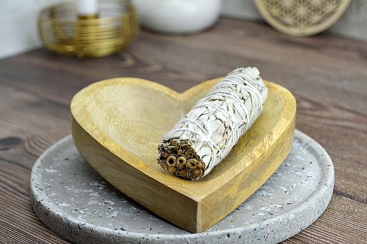 Drevená Mangová Miska SRDCE na Vykurovacie zväzky/ šperky... – Obrázok 3