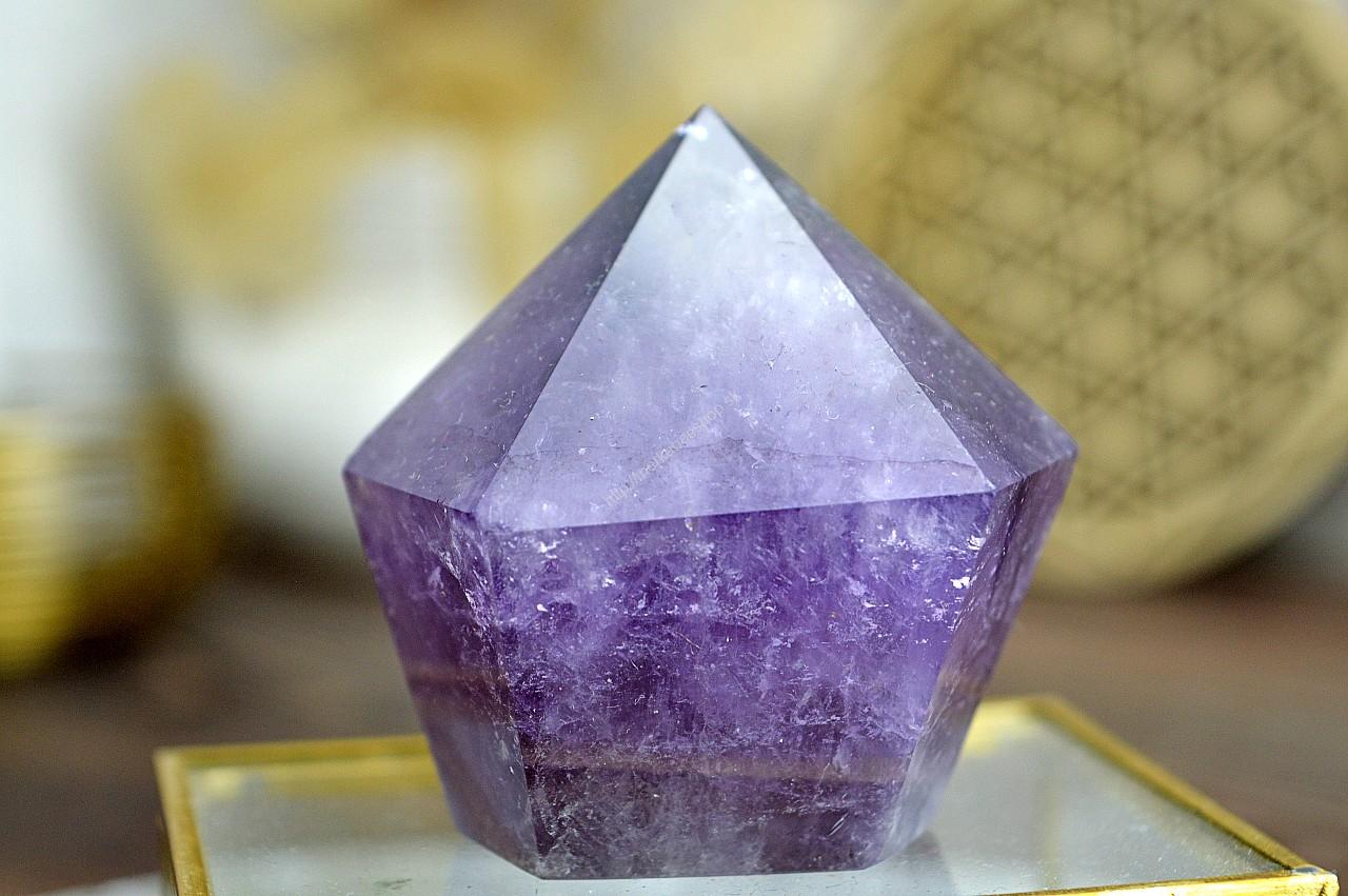 Generátor/obelisk Fialový plameň AMETYST #28 - Božskosť, Intuícia, Rovnováha, pokojný Spánok