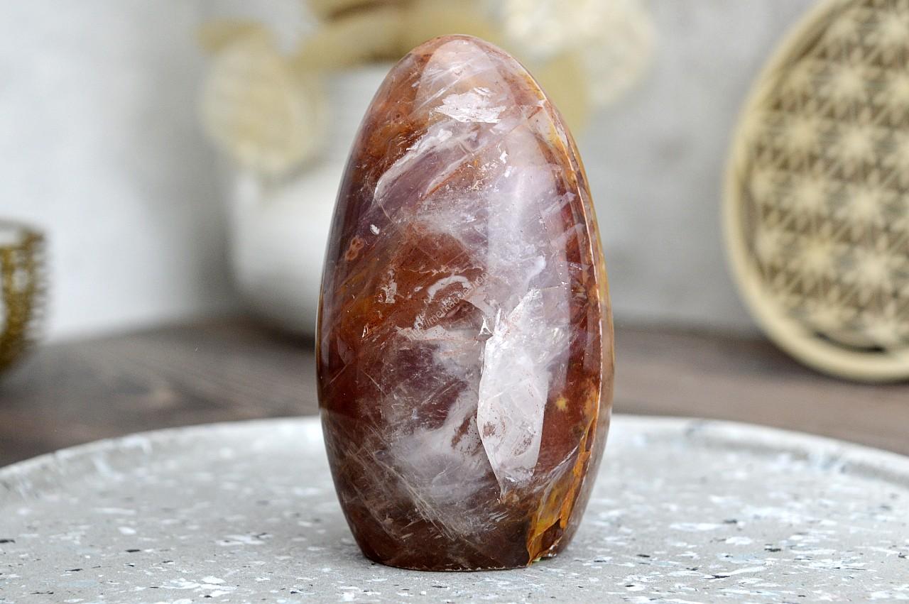 Free Form KRIŠTÁĽ S HEMATITOM/HEMATOIT #6 – Energia, Ochrana, Rovnováha, Nové začiatky EXTRA KVALITA – Obrázok 2