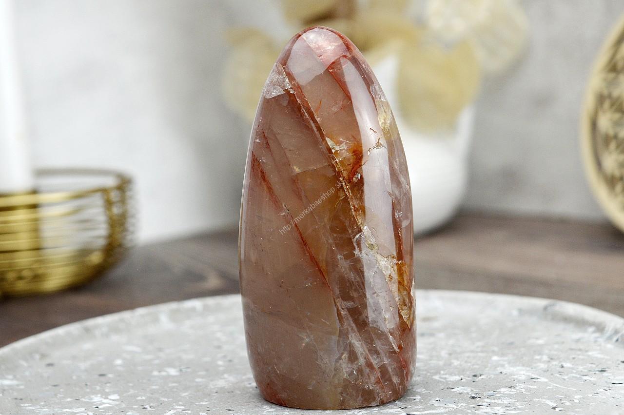 Free Form KRIŠTÁĽ S HEMATITOM/HEMATOIT #8 – Energia, Ochrana, Rovnováha, Nové začiatky EXTRA KVALITA