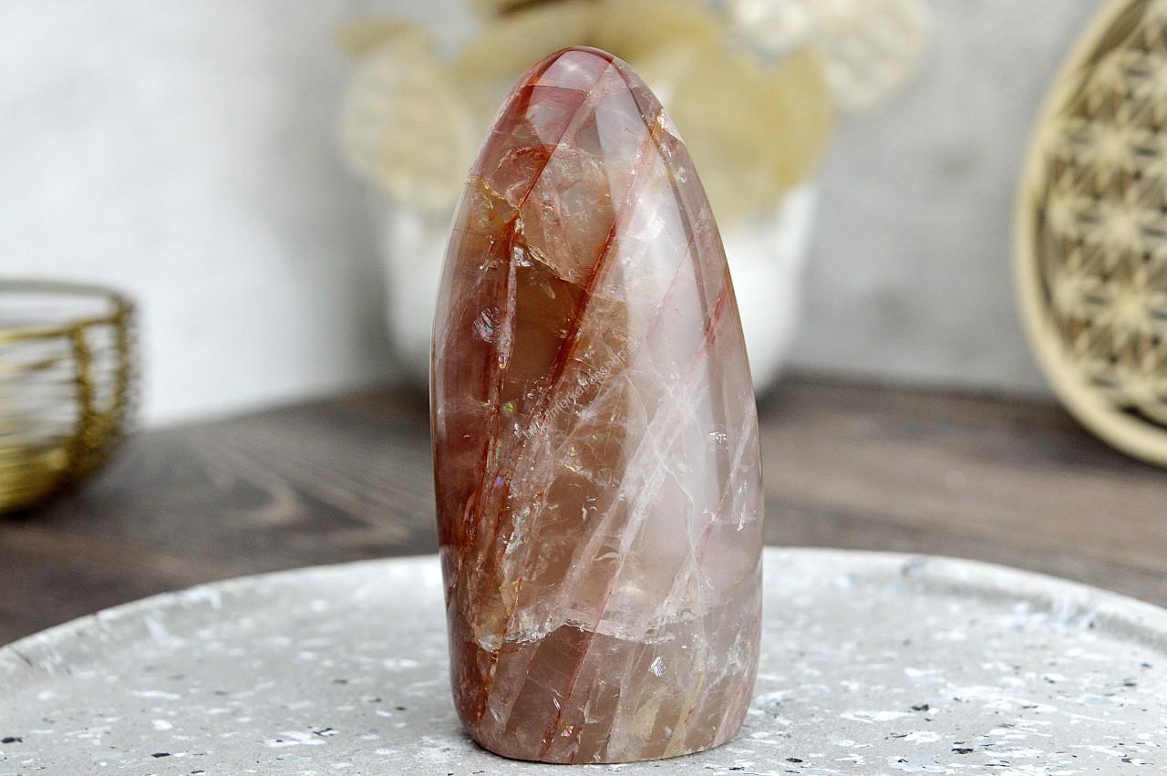 Free Form KRIŠTÁĽ S HEMATITOM/HEMATOIT #8 – Energia, Ochrana, Rovnováha, Nové začiatky EXTRA KVALITA – Obrázok 2