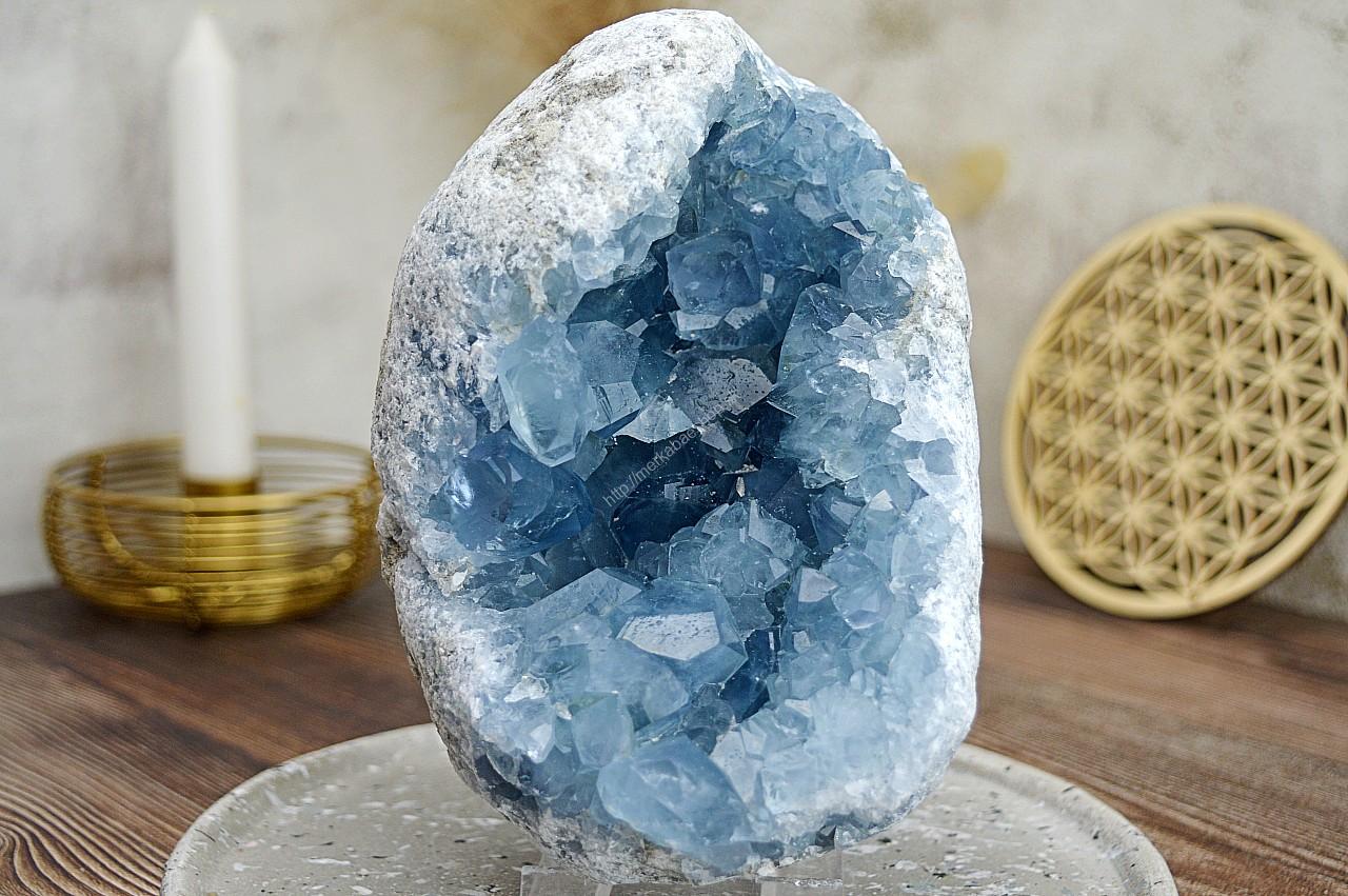 Drúza CELESTÍN #10 2,4kg Spojenie s Anjelmi, Pokoj, Harmónia, Prebudenie EXTRA Kvalita