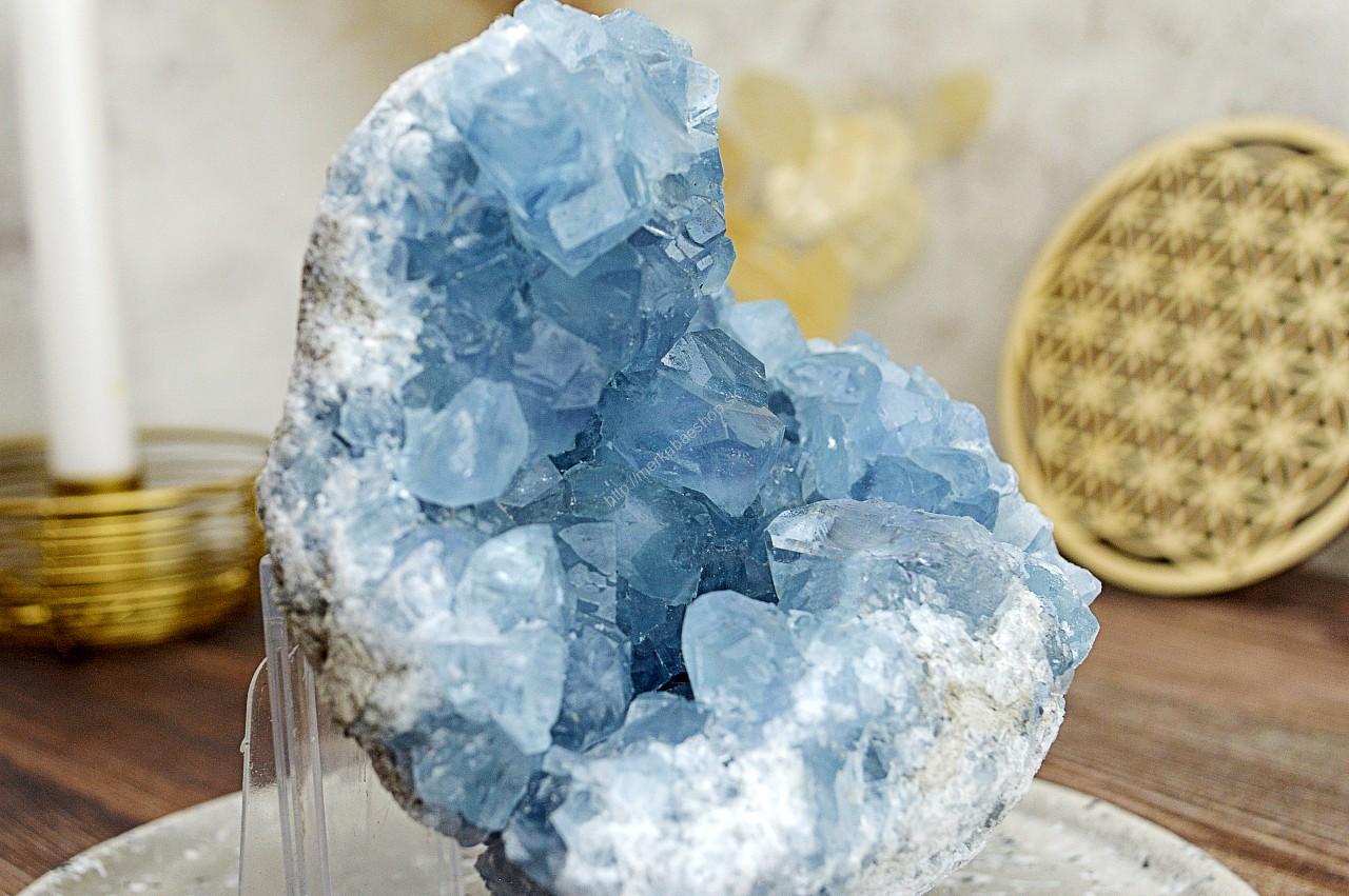 Drúza CELESTÍN #17 1,65kg- Spojenie s Anjelmi, Pokoj, Harmónia, Prebudenie EXTRA Kvalita – Obrázok 3