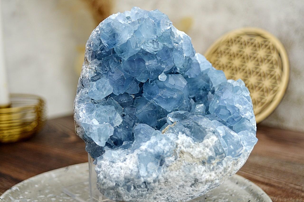 Drúza CELESTÍN #17 1,65kg- Spojenie s Anjelmi, Pokoj, Harmónia, Prebudenie EXTRA Kvalita