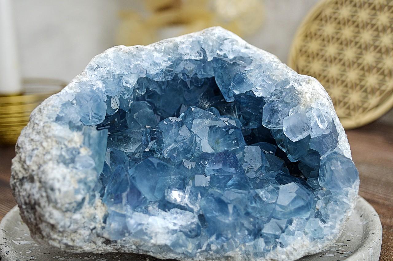 Drúza CELESTÍN #9 2,2kg - Spojenie s Anjelmi, Pokoj, Harmónia, Prebudenie EXTRA Kvalita – Obrázok 3