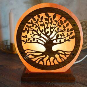 EL. LED lampa z Himalájskej soli # STROM ŽIVOTA - Akáciové drevo 5 kg