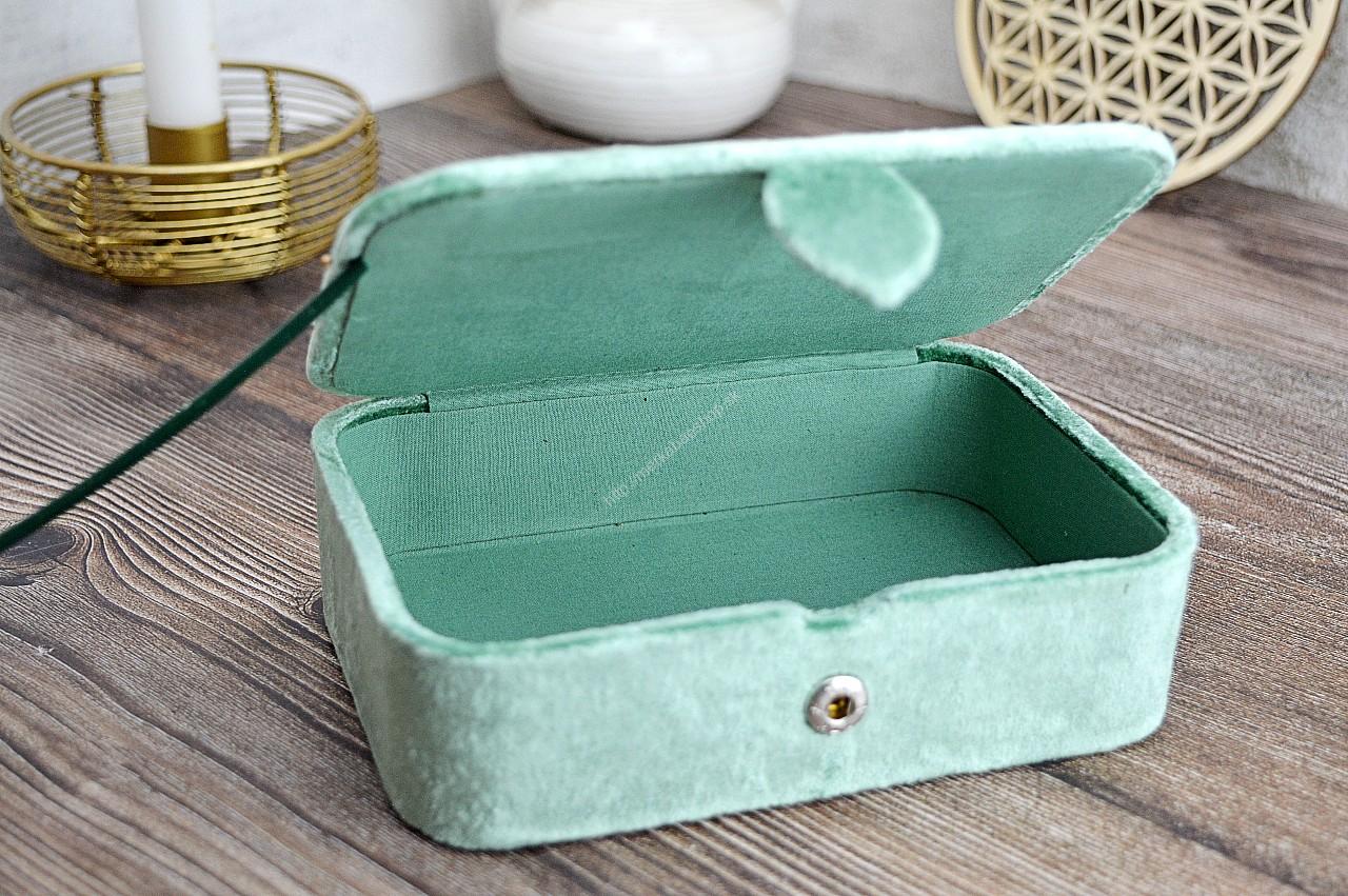 Zamatová Šperkovnica TROJITY MESIAC podšité na Šperky, Náramky, Kozmetiku, Osobné Kryštály.... – Obrázok 4