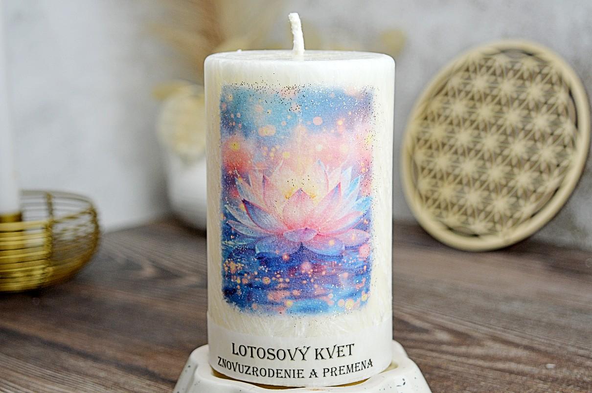 sviečka LOTOSOVÝ KVET - ZNOVUZRODENIE A PREMENA