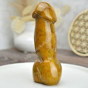 Yoni masážny falus JASPIS OCEÁN 13 cm