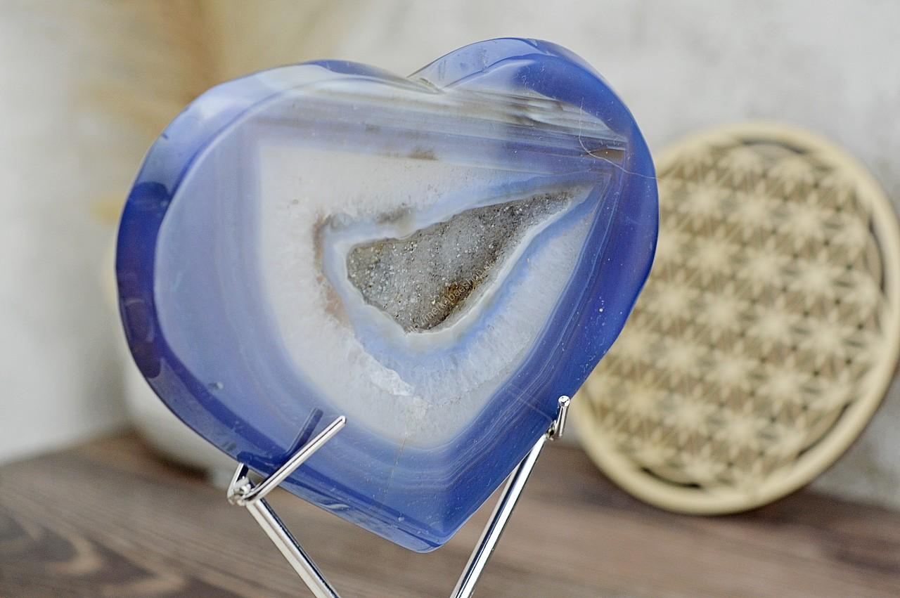 ACHATOVÁ Geóda SRDCE Duchovný rast, Emocionálna úľava, Odvaha – Obrázok 2