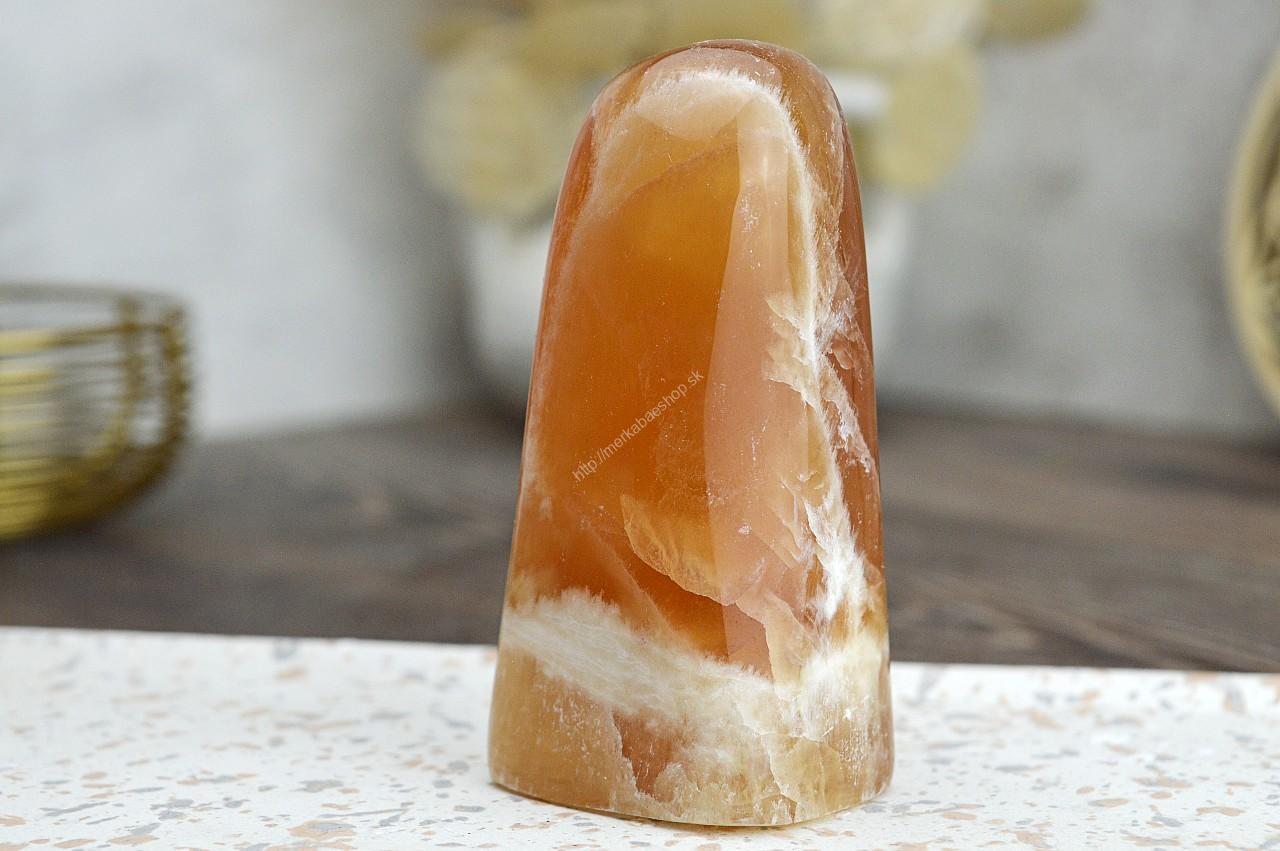 Free Form KALCIT Medový #3 - Sebaistota, Odvaha, Očista, Anjeli, Radosť