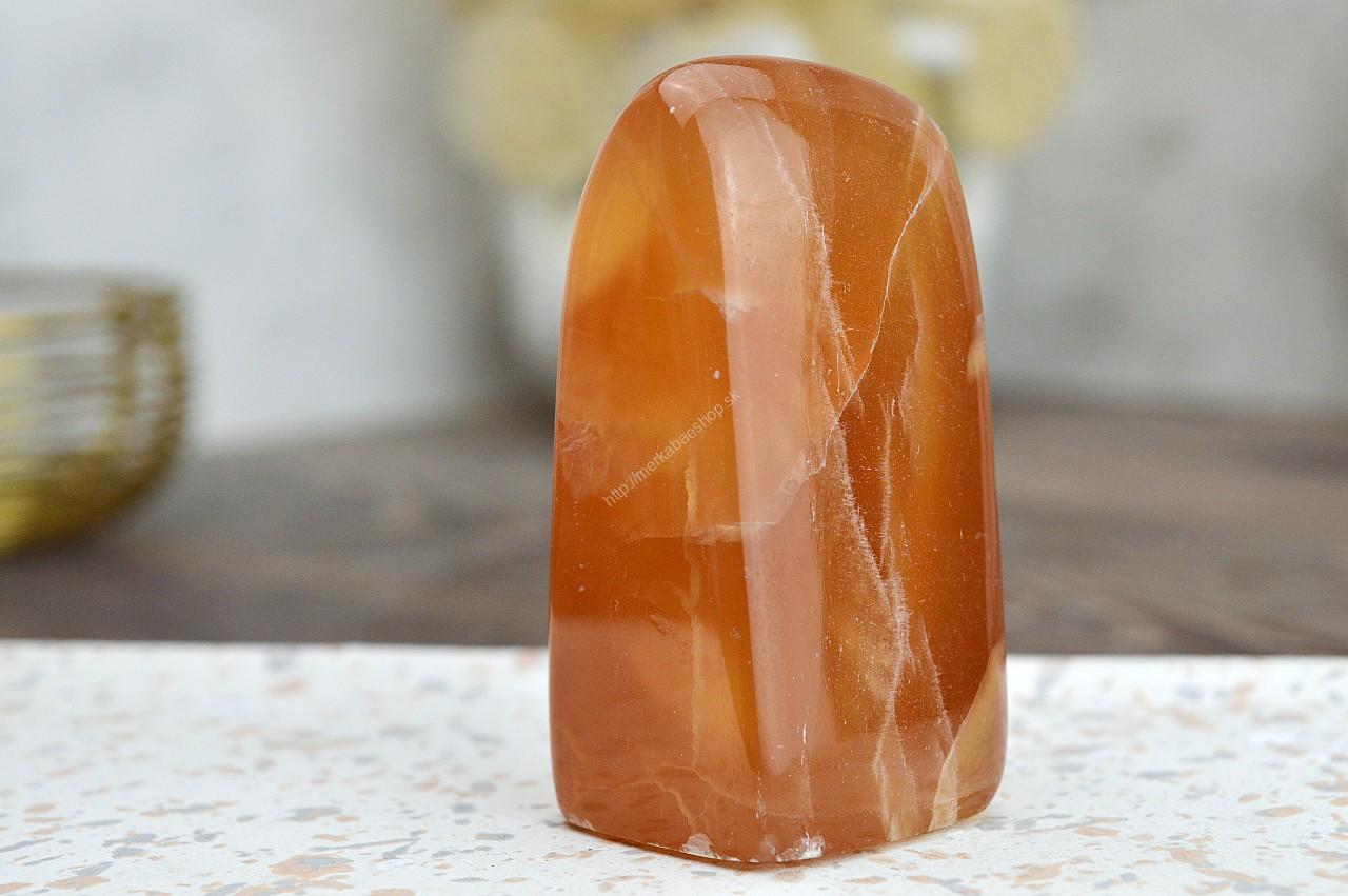 Free Form KALCIT Medový #4 - Sebaistota, Odvaha, Očista, Anjeli, Radosť