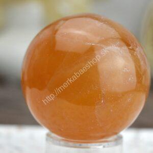 Guľa KALCIT MEDOVÝ #2 - Sebaistota, Odvaha, Očista, Anjeli, Radosť