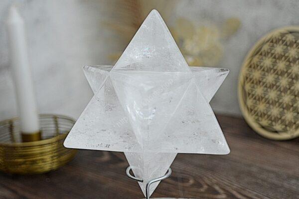 MERKABA z Brazilského KRIŠTÁĽU s Dúhami 13cm / 0,77 kg - Image 2