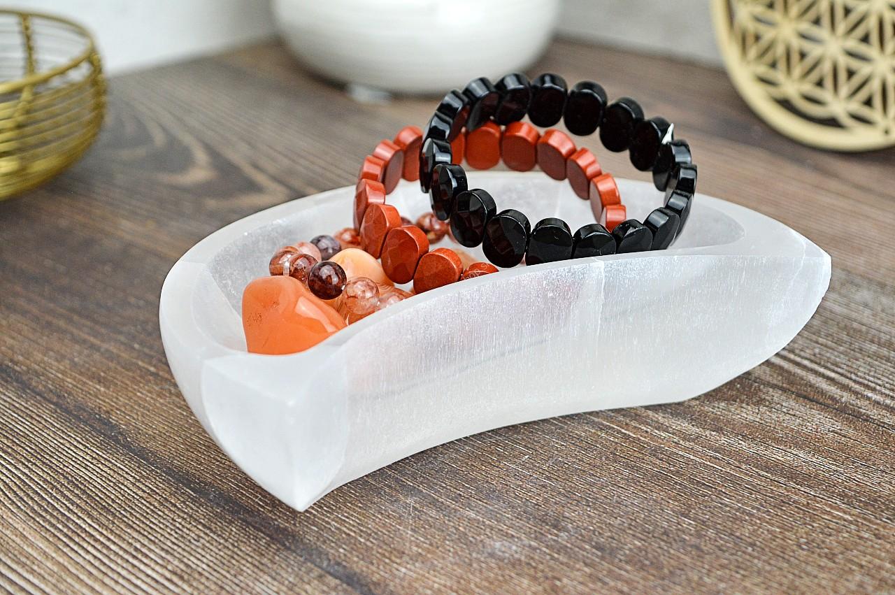 Magická Miska MESIAC- SELENIT - mesačný talizman očisty a pokoja