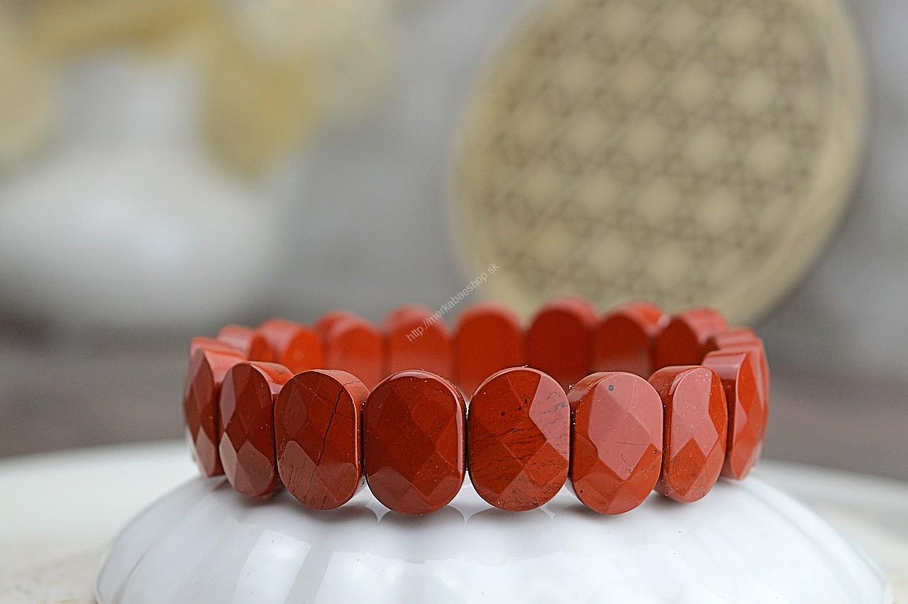 Náramok JASPIS ČERVENÝ #F – Psychická stabilita, Životná Energia , Sila, Sexuálna Energia – Obrázok 2