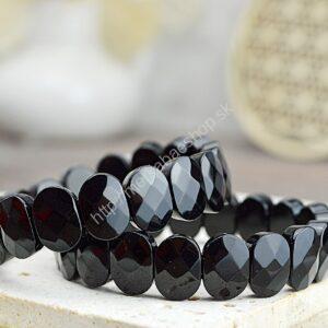 Náramok OBSIDIÁN ČIERNY #F - Ochrana, Prijatie, Uzemnenie, Očista, Obnovenie energie čakier