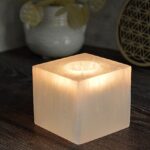 vysokovibračný svietnik SELENIT kocka