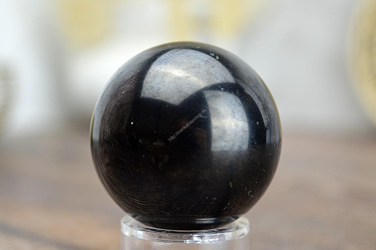Guľa ŠUNGIT #4,2cm -Harmonizácia priestoru, Geopatogénnych zón a Elektrosmogu, Ochrana, Energia