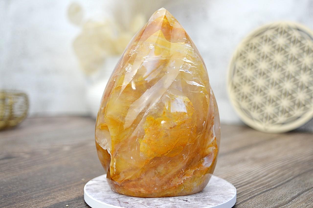 Energetická Špirála KRIŠTÁĽ S HEMATITOM/HEMATOIT #1 – Energia, Ochrana, Rovnováha, Nové začiatky EXTRA KVALITA – Obrázok 2