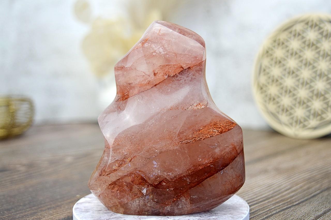 Energetická Špirála KRIŠTÁĽ S HEMATITOM/HEMATOIT #2 – Energia, Ochrana, Rovnováha, Nové začiatky EXTRA KVALITA – Obrázok 2