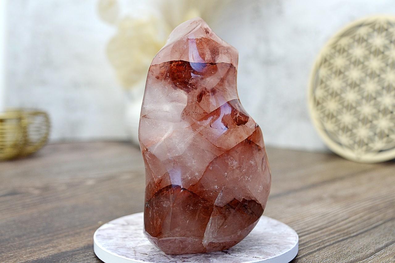 Energetická Špirála KRIŠTÁĽ S HEMATITOM/HEMATOIT #2 – Energia, Ochrana, Rovnováha, Nové začiatky EXTRA KVALITA – Obrázok 3