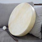 Šamanský BUBON DUCH ORLA - 40 cm- Kozia Koža, Akáciové Drevo - Laditeľný