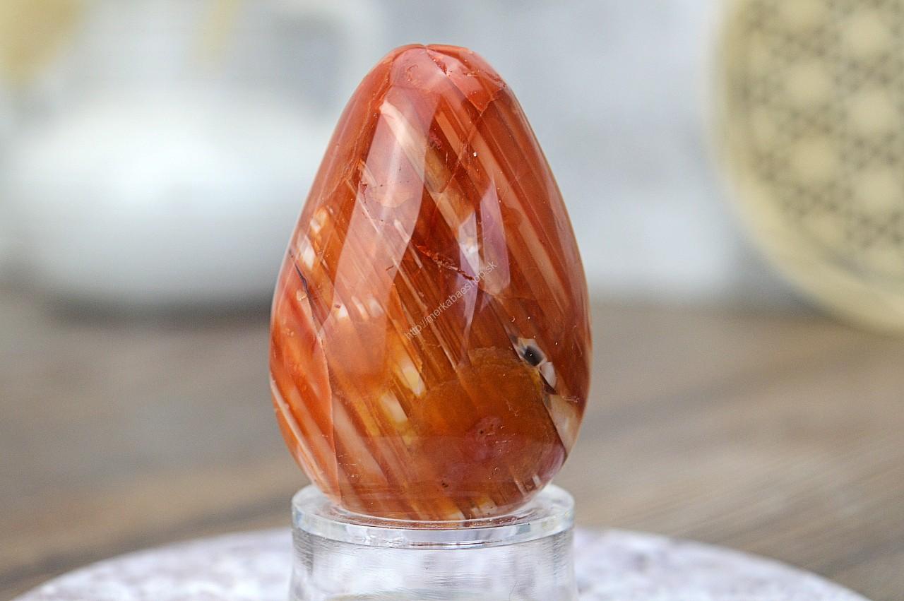 YONI vajíčko KARNEOL-  Prebudenie Vášne, Vitality, Sebavedomia, Ženskej energie