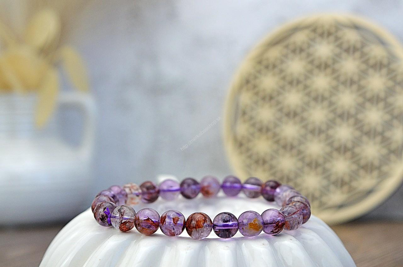 Náramok SUPER 7 - Vyváženie čakier, Duchovné spojenie, Intuícia, Oprostenie, Jasná myseľ