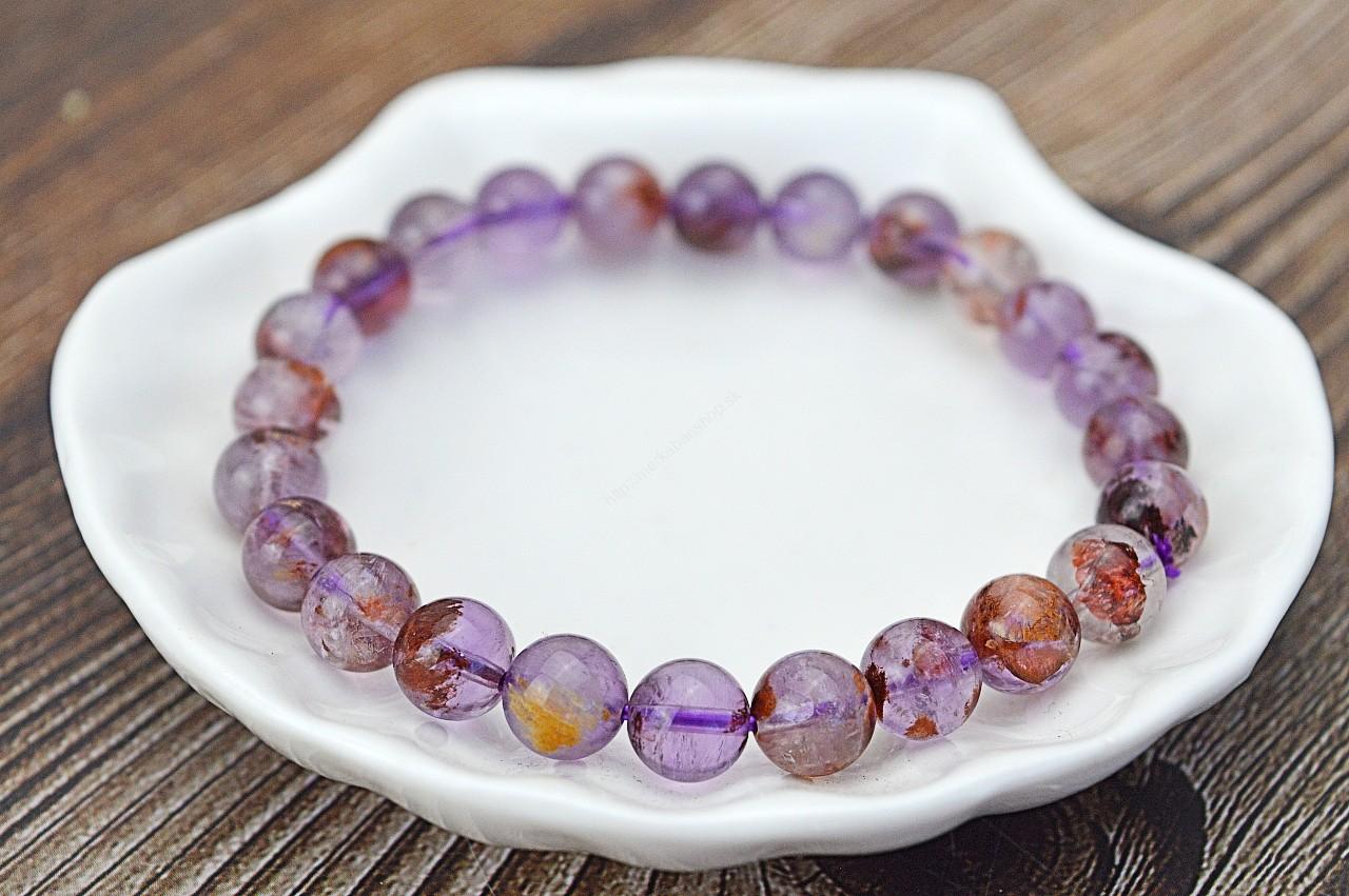 Náramok SUPER 7 - Vyváženie čakier, Duchovné spojenie, Intuícia, Oprostenie, Jasná myseľ – Obrázok 2