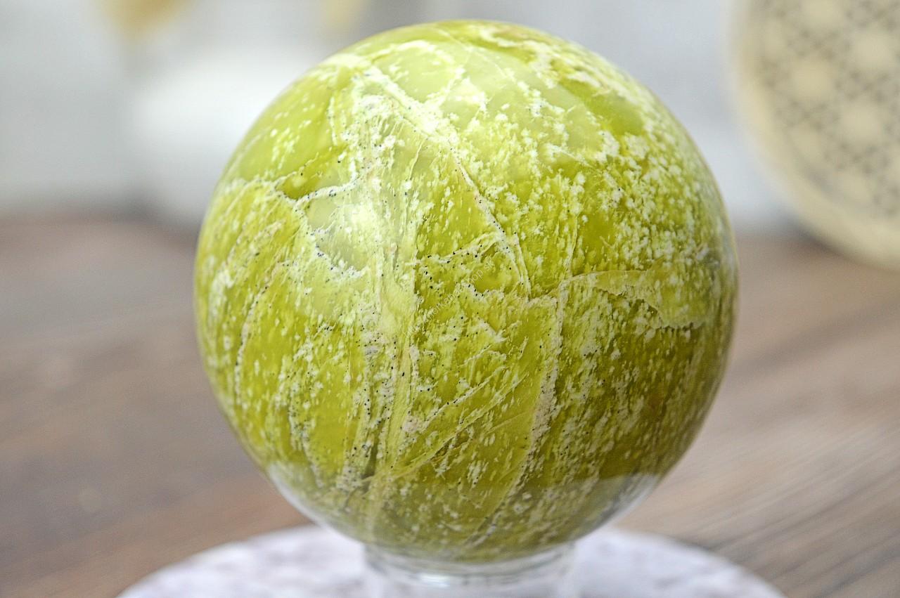 Guľa SERPENTÍN #1 - Prebudenie Kundalini, Očista, Súcit, Láska, Otvára srdce, Omladzuje