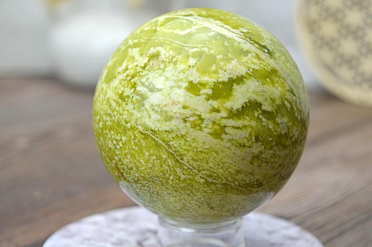 Guľa SERPENTÍN #1 - Prebudenie Kundalini, Očista, Súcit, Láska, Otvára srdce, Omladzuje – Obrázok 2