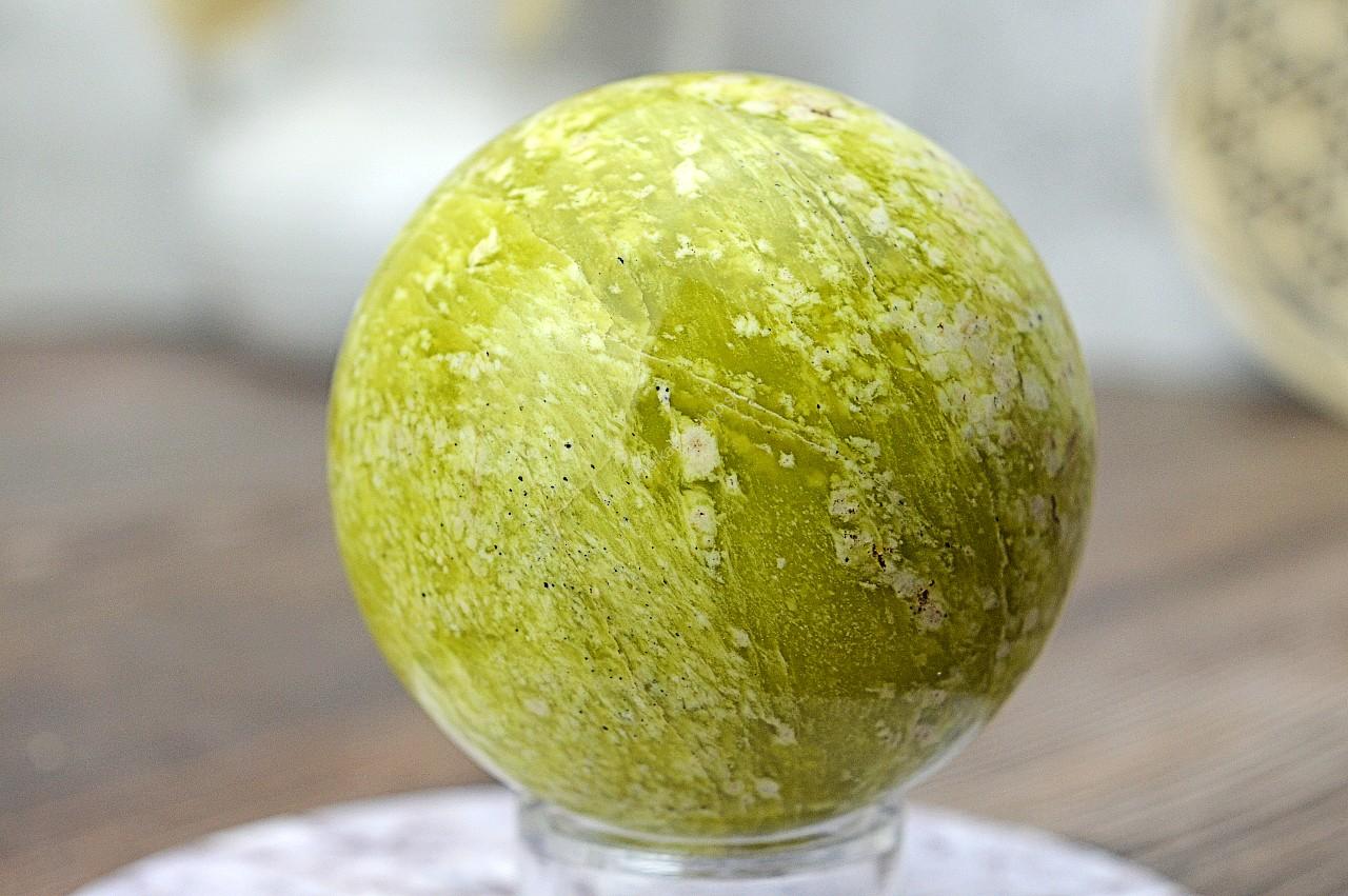 Guľa SERPENTÍN #2 - Prebudenie Kundalini, Očista, Súcit, Láska, Otvára srdce, Omladzuje