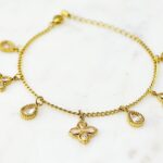 Náramok GOLDEN BLOSSOM z chirurgickej ocele