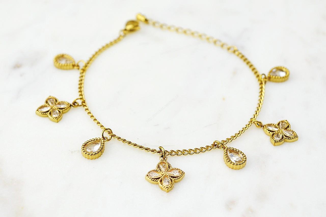 Náramok GOLDEN BLOSSOM z chirurgickej ocele