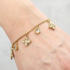 Náramok GOLDEN BLOSSOM z chirurgickej ocele