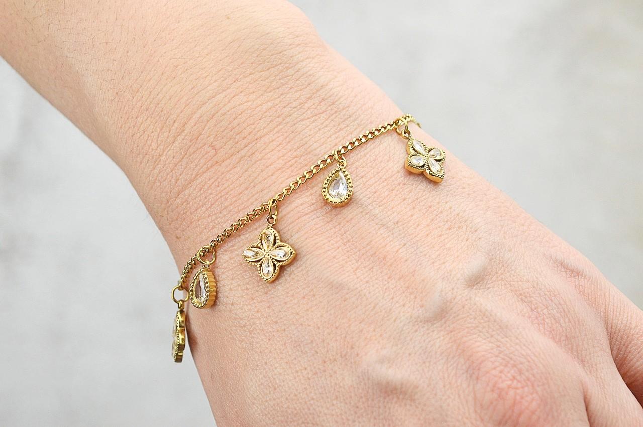 Náramok GOLDEN BLOSSOM z chirurgickej ocele