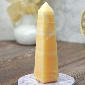 Obelisk KALCIT ORANŽOVÝ #2 - Radosť, Sexualita, Kreativita, Energia, Vzťahy