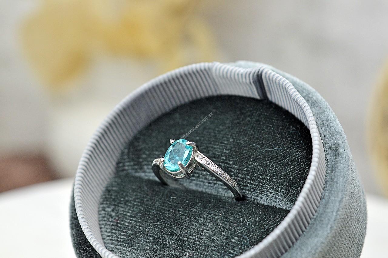 Strieborný prsteň APATIT briliant so zirkónmi #1 – Komunikácia, Vitalita, Výváženie Jin a Jang, Kundalíny, Očista od Negativity – Obrázok 2