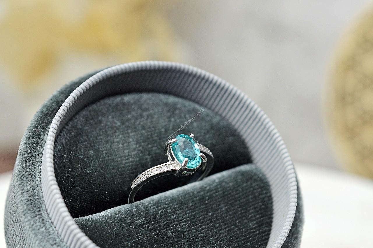 Strieborný prsteň APATIT briliant so zirkónmi #1 – Komunikácia, Vitalita, Výváženie Jin a Jang, Kundalíny, Očista od Negativity – Obrázok 3