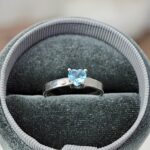 Strieborný prsteň TOPAZ MODRÝ Briliant  #2- Nová cesta, Inšpirácia, Zmena, Spriechodnenie Meridiánov