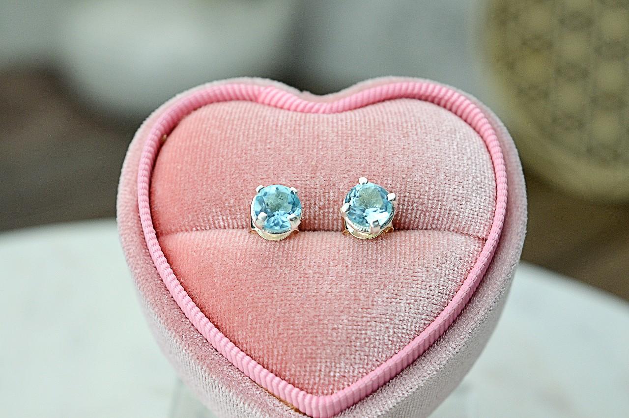 Strieborné napichovacie náušnice AKVAMARÍN briliant- Energetický štít Aury, Upokojenie, Komunikácia, Uvoľnenie starých vzorcov – Obrázok 3