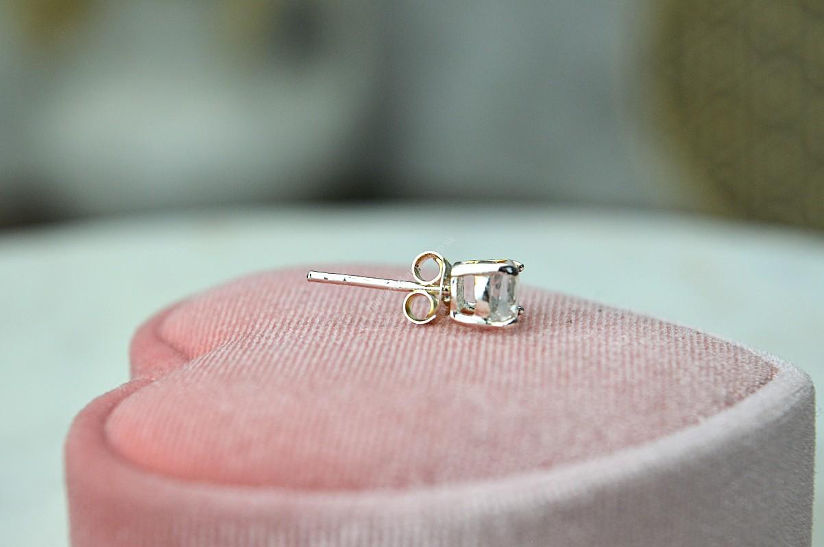 Napichovacie náušničky KRIŠTÁĽ Briliantový brus Ag925/1000 -Svetlo na Zemi, Majster liečiteľ, Manifestovanie, Sila, Energia, Ochrana – Obrázok 4