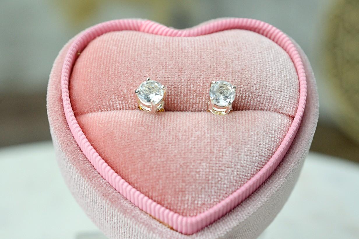 Napichovacie náušničky KRIŠTÁĽ Briliantový brus Ag925/1000 -Svetlo na Zemi, Majster liečiteľ, Manifestovanie, Sila, Energia, Ochrana