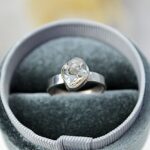 Strieborný prsteň HERMIKER DIAMANT #3 - Vysoko vibračný, Ochrana, Jasná myseľ, Zosilňovač energie