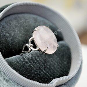Prsteň Morganit Ag925/1000 - Otvorenie srdca, Láska, Anjelské vedenie, Rovnováha, Emocionálna Ochrana