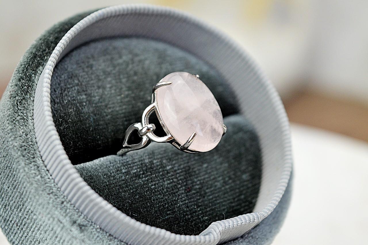 Prsteň Morganit Ag925/1000 - Otvorenie srdca, Láska, Anjelské vedenie, Rovnováha, Emocionálna Ochrana