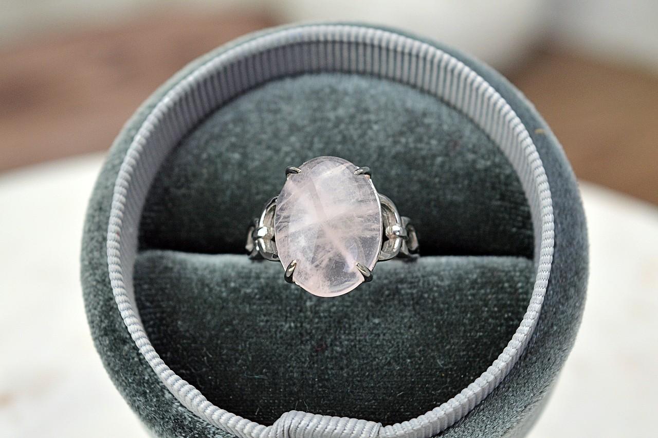 Prsteň Morganit Ag925/1000 - Otvorenie srdca, Láska, Anjelské vedenie, Rovnováha, Emocionálna Ochrana – Obrázok 2