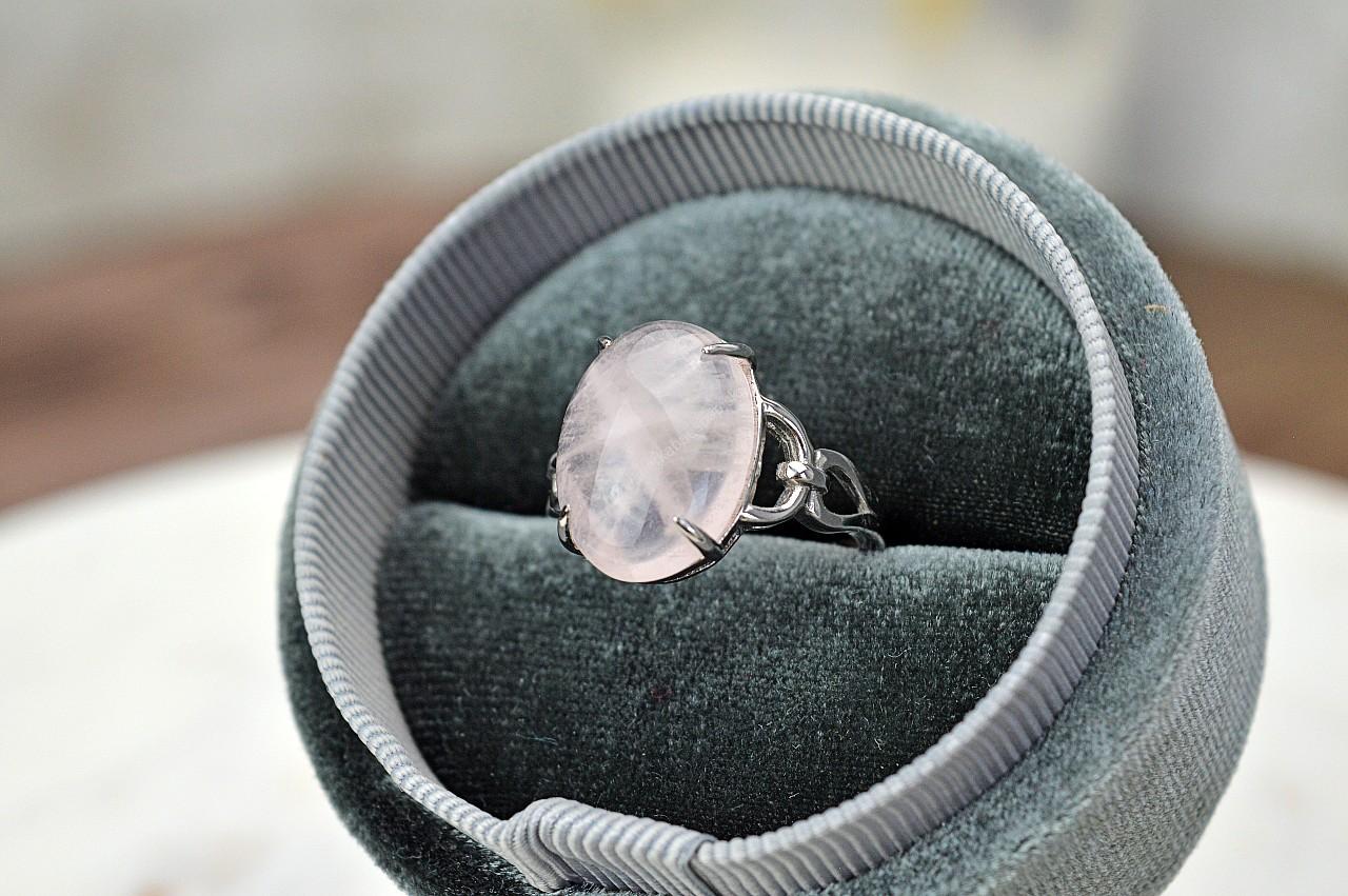 Prsteň Morganit Ag925/1000 - Otvorenie srdca, Láska, Anjelské vedenie, Rovnováha, Emocionálna Ochrana – Obrázok 3